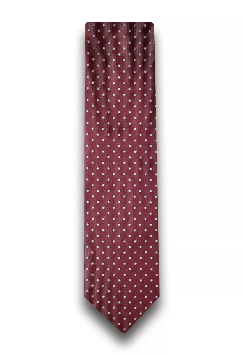 kravata vínová se vzorem 