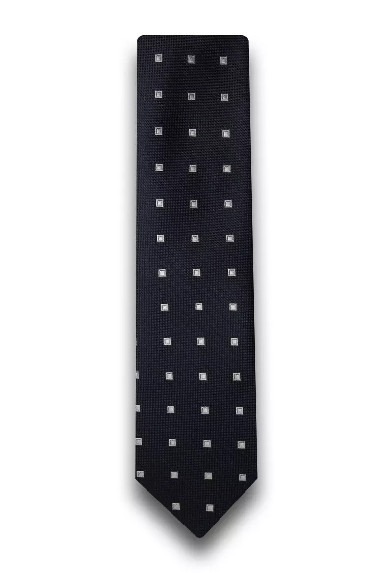 kravata černá se vzorem 