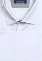 bílá košile s šedými prvky
