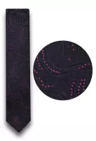 Kravata pánská černá se vzorem