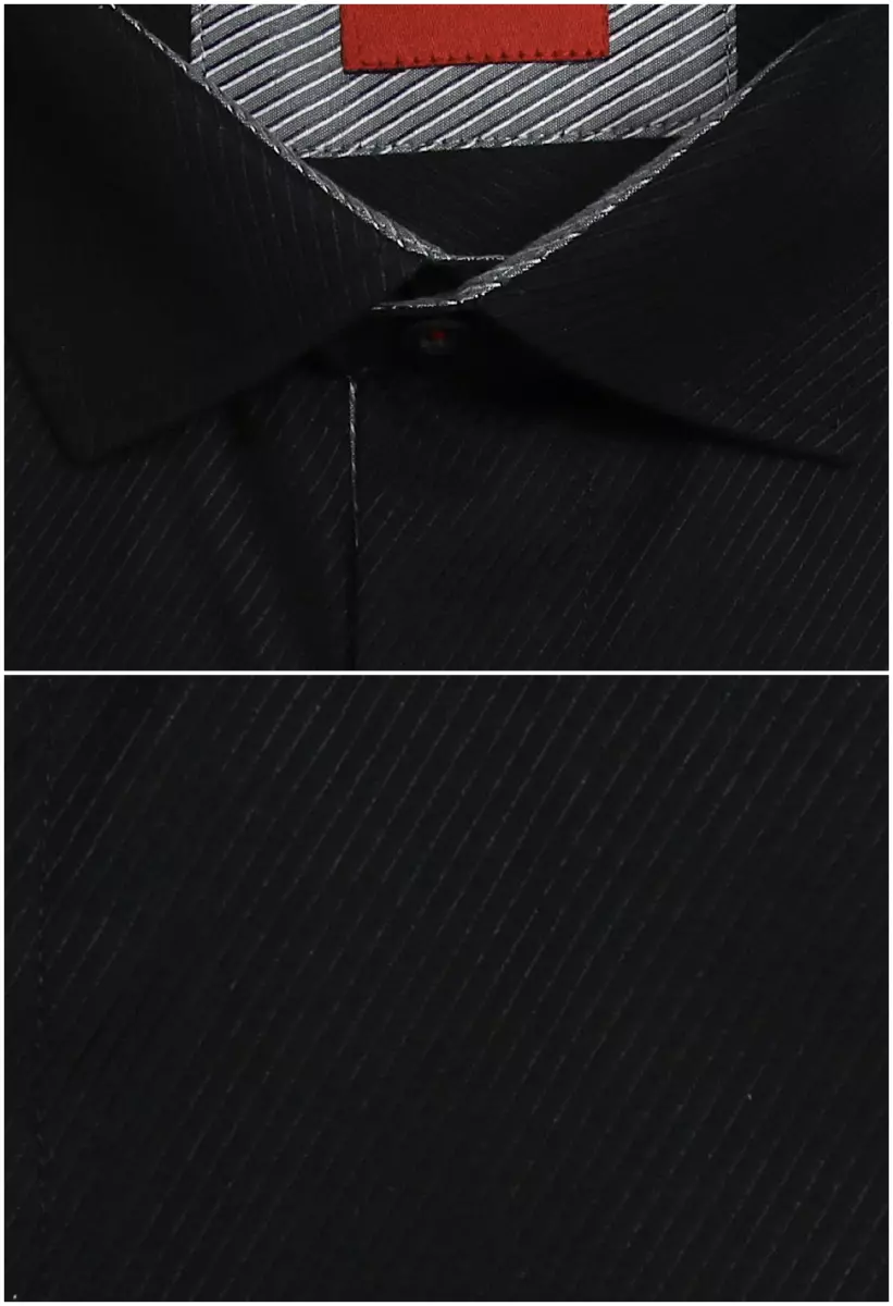 černá strukturovaná košile s šedými prvky