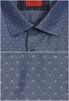 šedomodrá košile se vzorem
