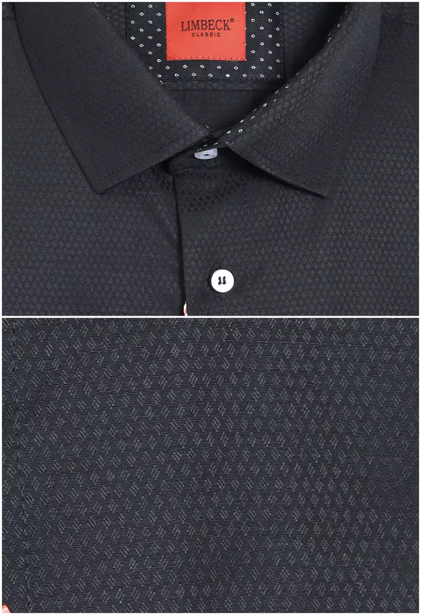 černá košile s texturou 