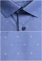 luxusní modrá košile s jemnými prvky