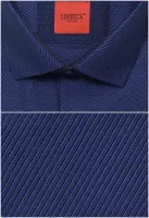 tmavě modrá košile s diagonálním vzorem