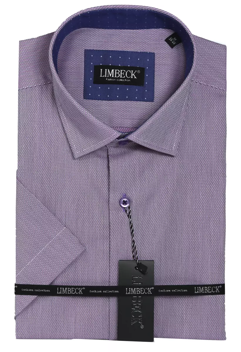 fialová košile s doplňky