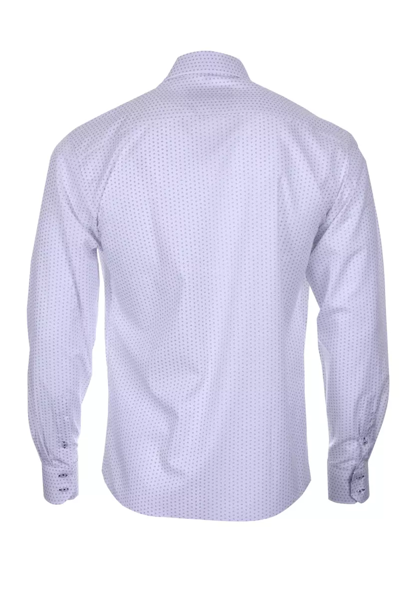 košile se zajímavým vzorem a šedými doplňky