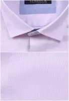 růžová košile s jemnou strukturou a modrými doplňky