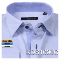 modrá košile s texturou