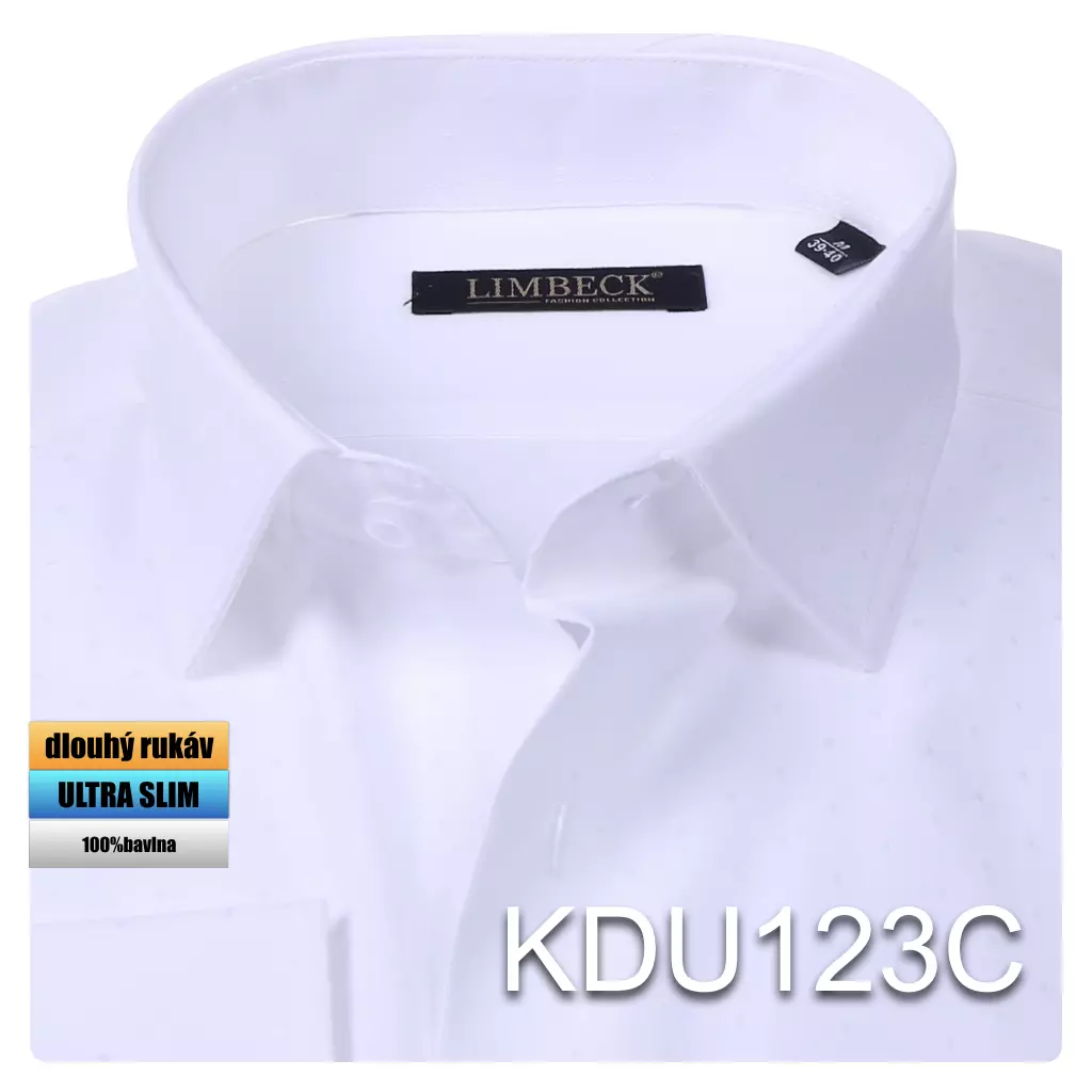 bílá košile hladká