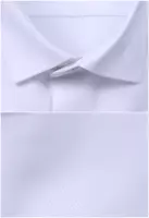 bílá košile s černým lemováním