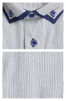 košile bílá modrý proužek, dvojlímec