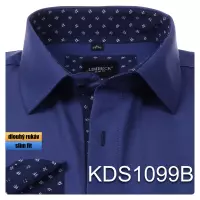 tmavě modrá košile s doplňky