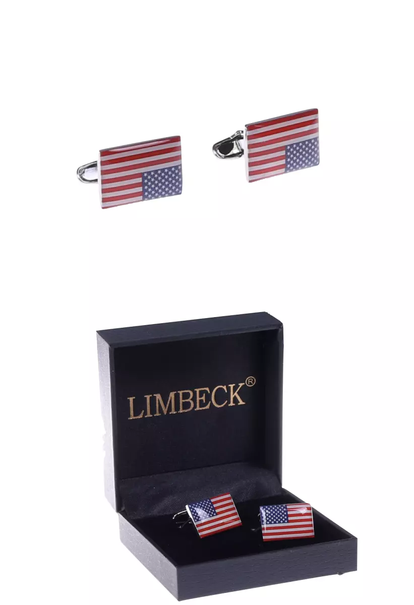 vtipné manžetové knoflíčky LIMBECK - americká vlajka