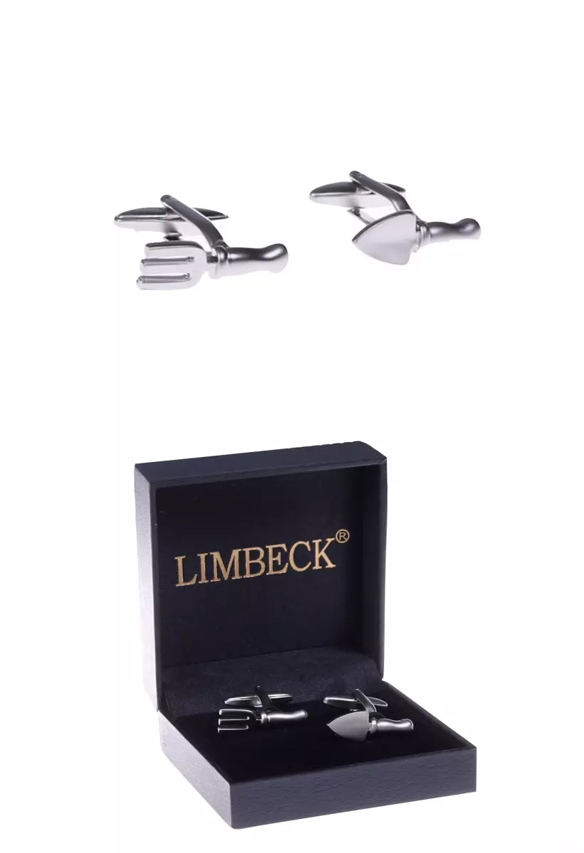 vtipné manžetové knoflíčky LIMBECK - vidle a rýč