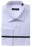 bílá sváteční košile na manžetové knoflíčky