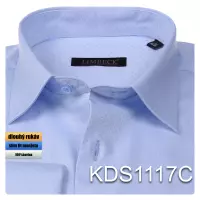 modrá košile na manžetový knoflíček