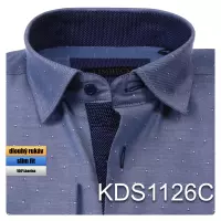 tmavě modrá košile s texturou