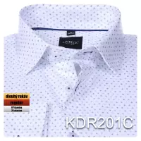 bílá košile s jemným vzorem