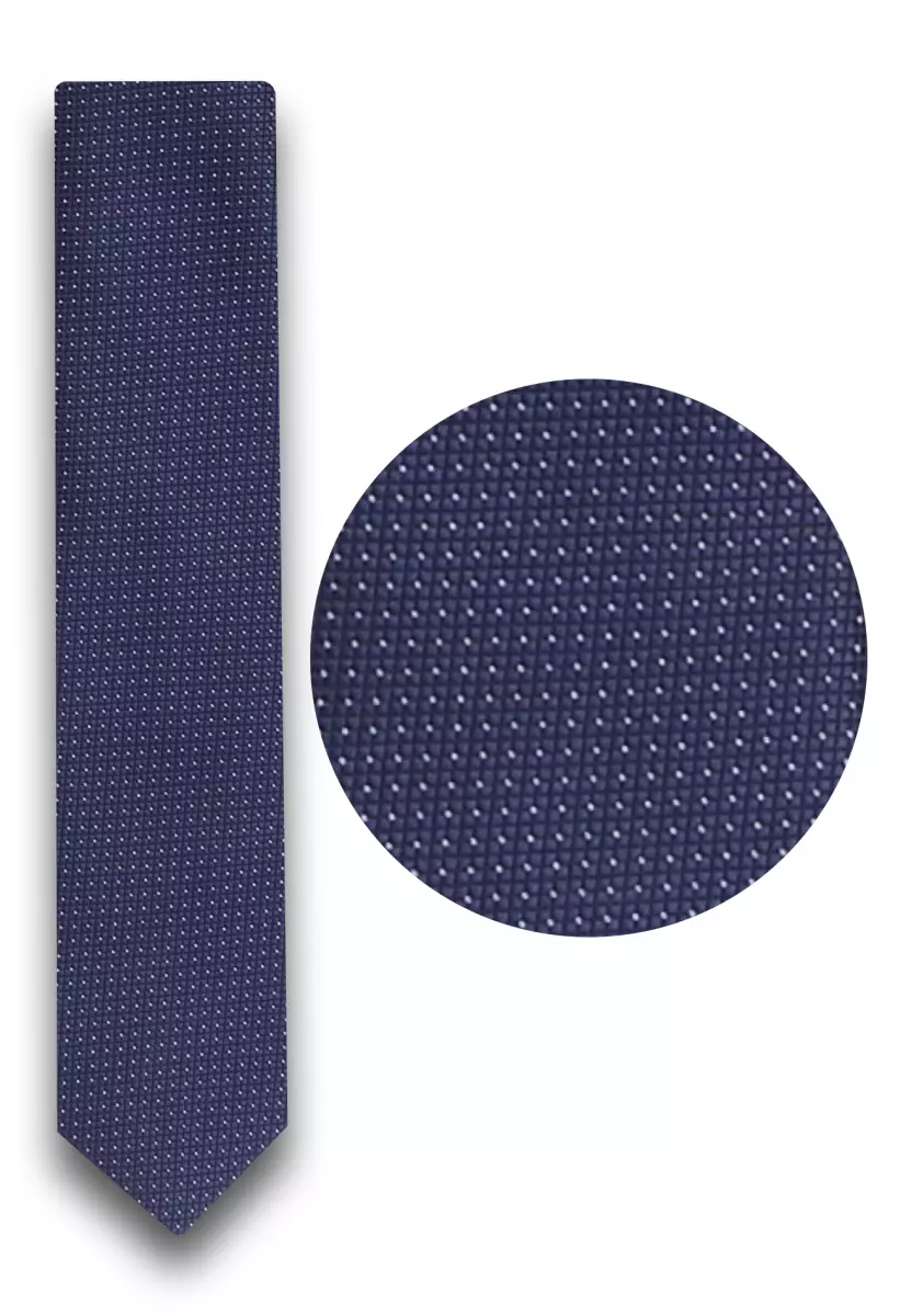 tmavě modrá kravata se vzorem