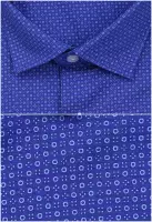 modrá košile s jemným vzorem