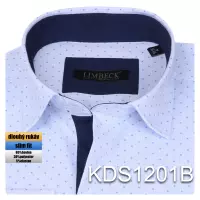 světle modrá košile s jemným vzorem