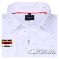 bílá košile s jemným vzorem 