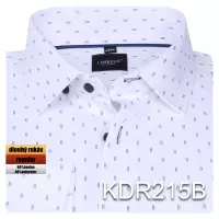 bílá košile s jemným vzorem 