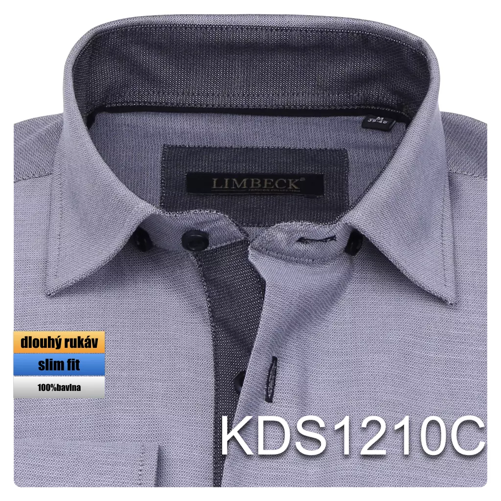šedá košile s tmavými doplňky
