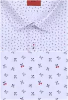 bílá košile s jemným vzorem 