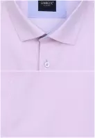 růžová košile s modrými doplňky
