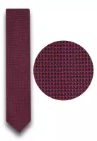 Kravata pánská červená se vzorem