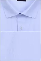 modrá decentní košile s texturou a bez doplňků