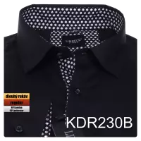 černá košile s doplňky