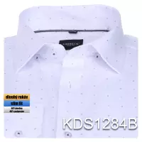 bílá košile s jemným vzorem