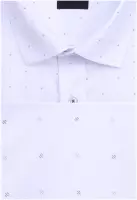 bílá košile s jemným vzorem