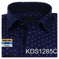tmavě modrá košile se vzorem