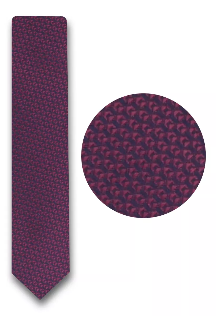 vínová kravata se vzorem