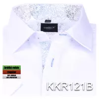 bílá košile s doplňky
