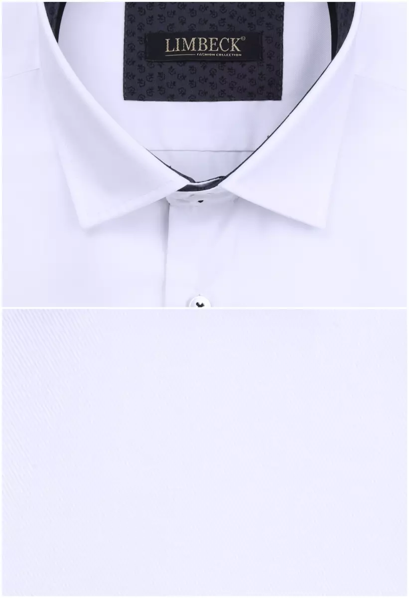 bílá košile s tmavými doplňky