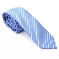 Kravata pánská modrá s proužkem