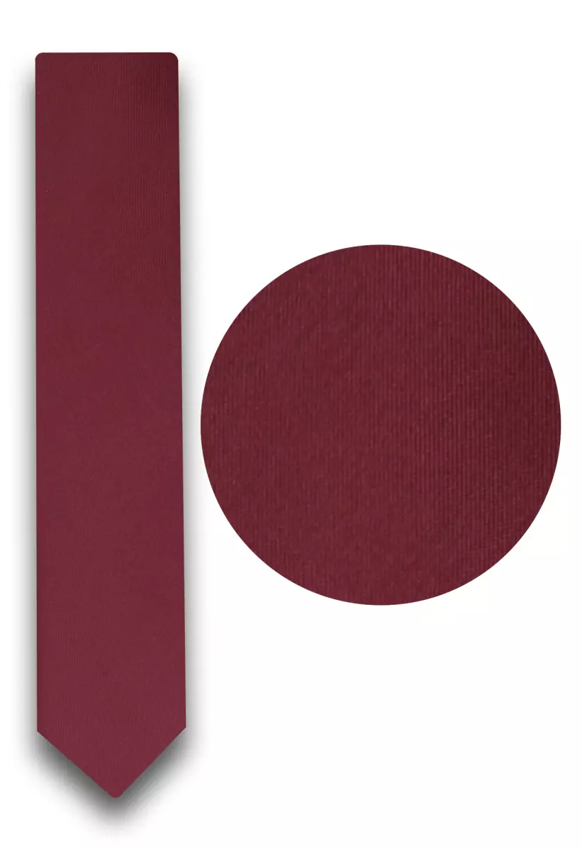 jednobarevná kravata vínová