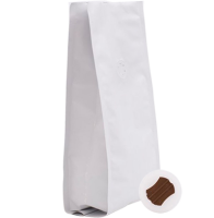 Vrecko na kávu Stabilo s ventilom W - matná biela - 500 g