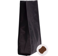 Vrecko na kávu Stabilo s ventilom W - matná čierna  - 250 g