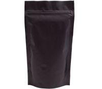 Uzaviratelný ZIP sáček Doypack | matný černý | s AL vrstvou - 500 ml