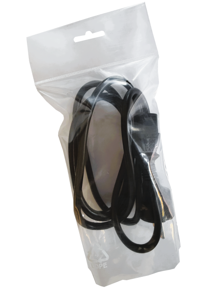 Euro sáček PE 120x245 - síla 100 my + znak + 2xotvor