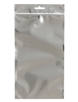 Zipsový laminovaný sáčok na zavesenie PETmet/PE  - 160x260+30 