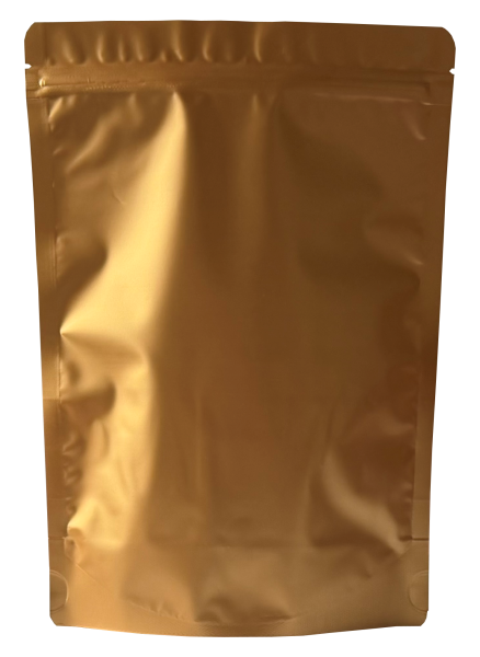 Uzatvárateľné ZIP vrecko Doypack | lesklý zlatý