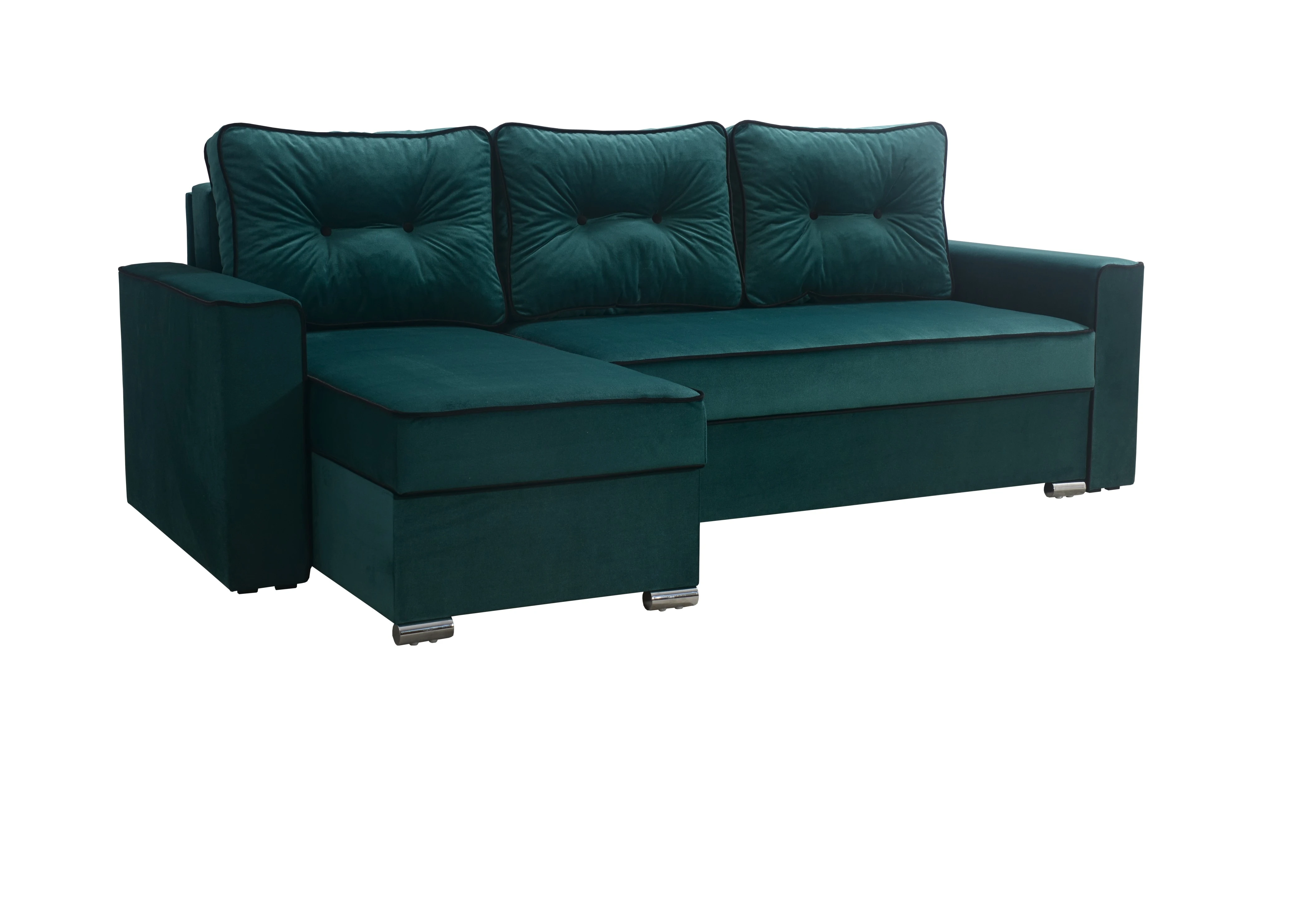 zelená / čierny lem (an 4913 + lem an 4923)