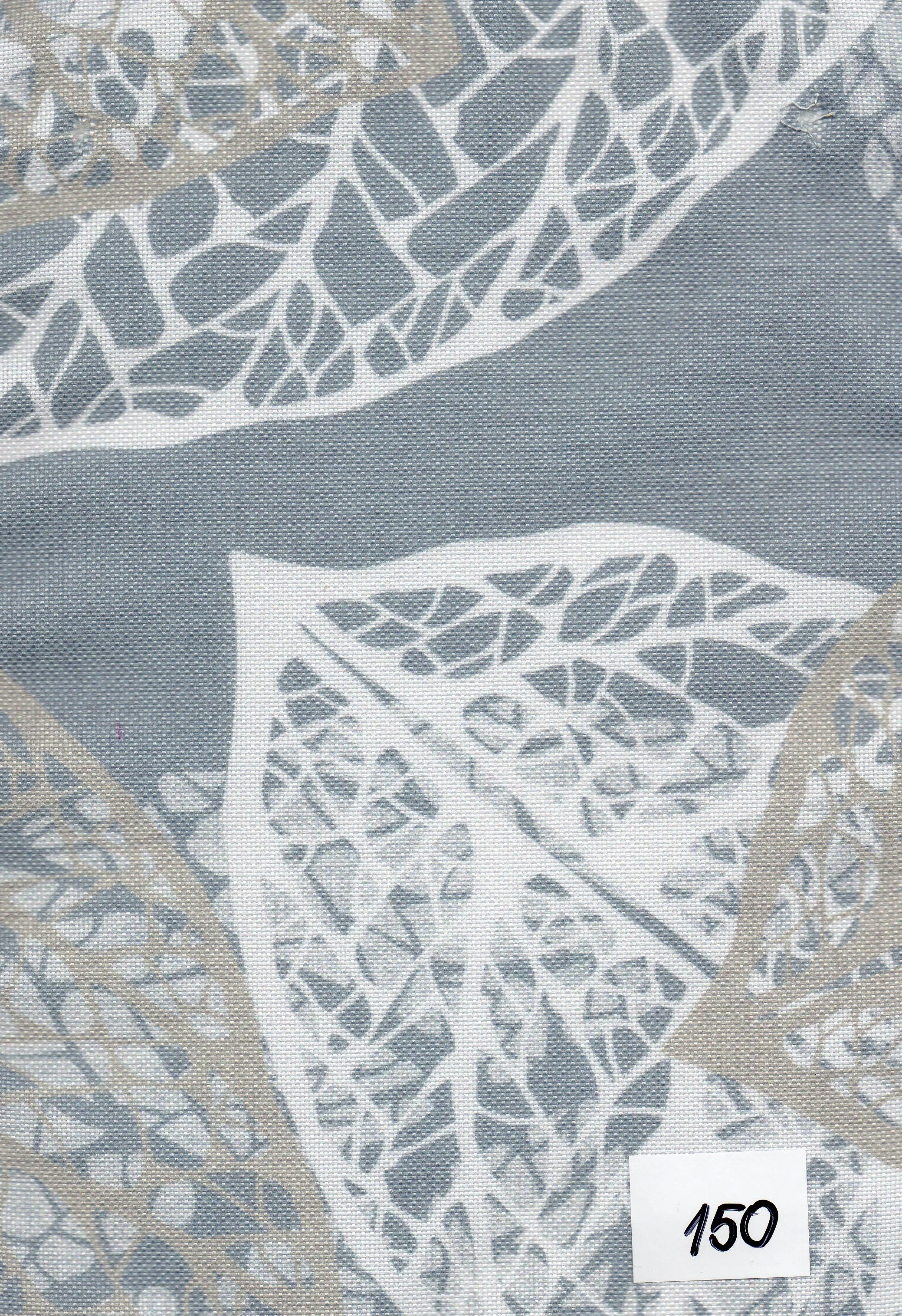 šedá vzor listy (č. 150)